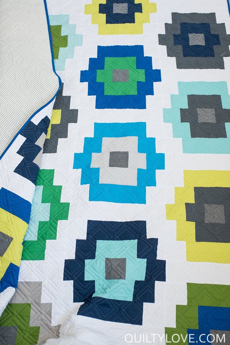 Twin Throw Baby Quilty Beads Quilt Paper Pattern by Quilty Love Queen Quilt Pattern