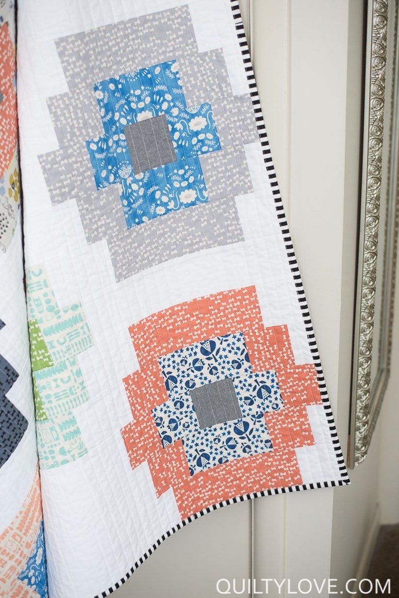 Twin Throw Baby Quilty Beads Quilt Paper Pattern by Quilty Love Queen Quilt Pattern