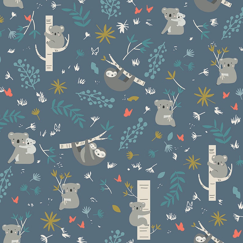 Quilt Kit Joey Baby Quilt Kit with Joey from Riley Blake BabyToddler Quilt Kit and Pattern measures 40 x 50 in Navy Option