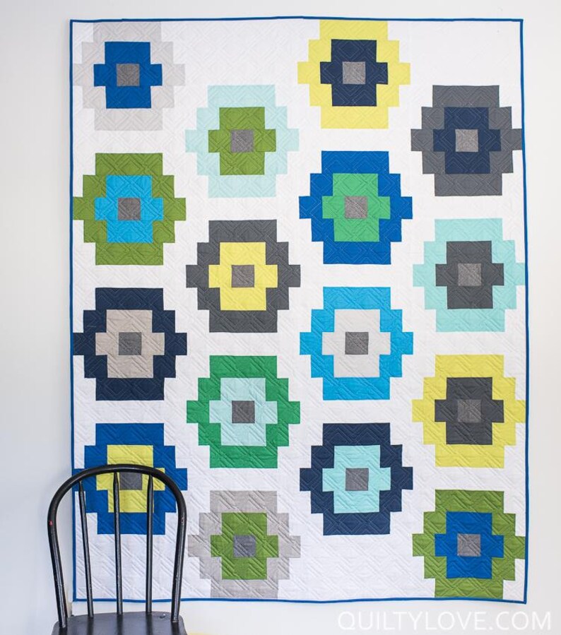 Twin Throw Baby Quilty Beads Quilt Paper Pattern by Quilty Love Queen Quilt Pattern