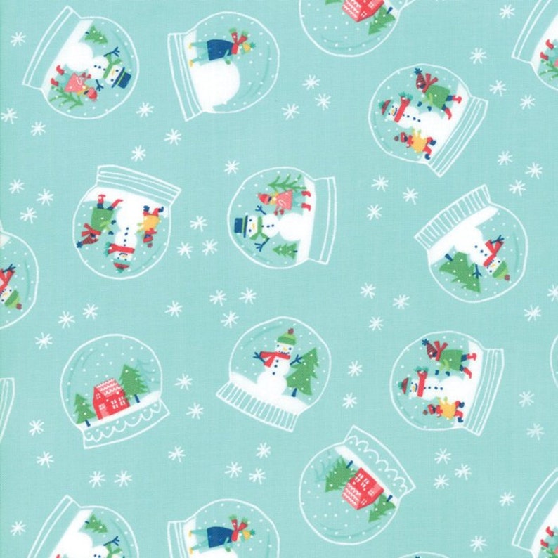 FAT QUARTER FABRIC HOORAY FOR SNOW SNOWMAN CHRISTMAS HOLIDAY 100/% COTTON FQ