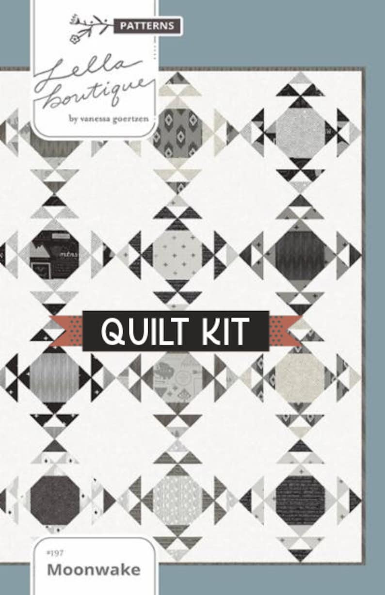 Expected April 2021 PREORDER Smoke and Rust Moonwake by Lella Boutique Quilt Kit