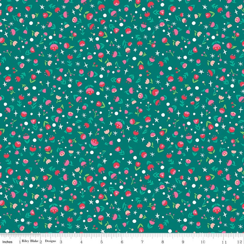Dorothy/'s Journey Poppy Pink Sparkle Fabric Sold by the Half Yard Dorothy/'s Journey from Riley Blake Design