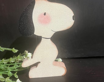 Back and white beagle. Cute gift or shelf sitter.