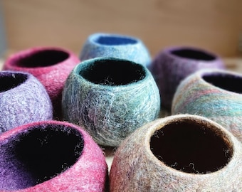 Wet Felted Bowl Kit, Ashford Wool Silk Blend, Craft Tutorial