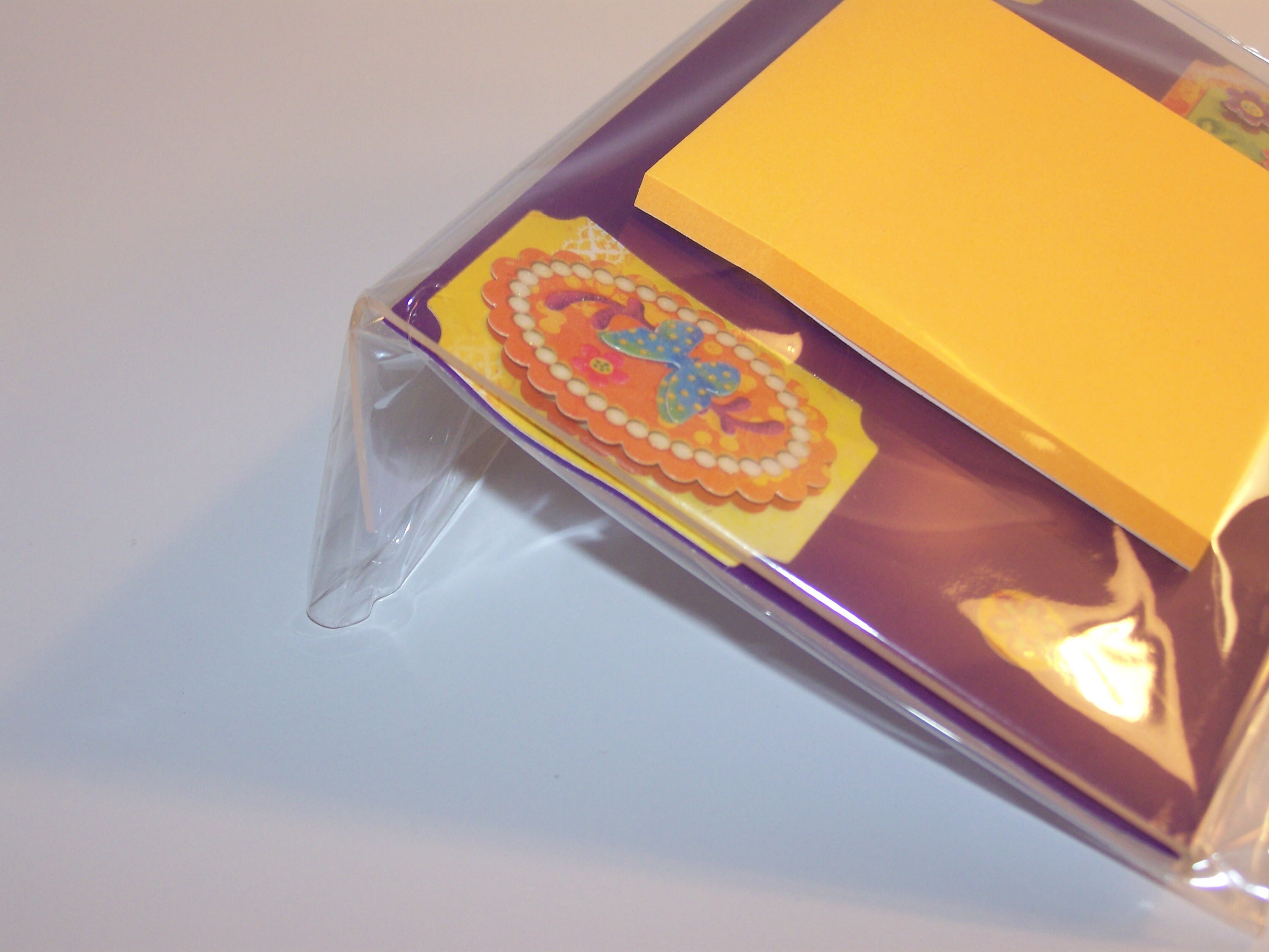 Flowered Acrylic Sticky Note Holder Etsy