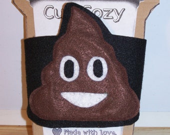 Poop Emoji Cup Cozy