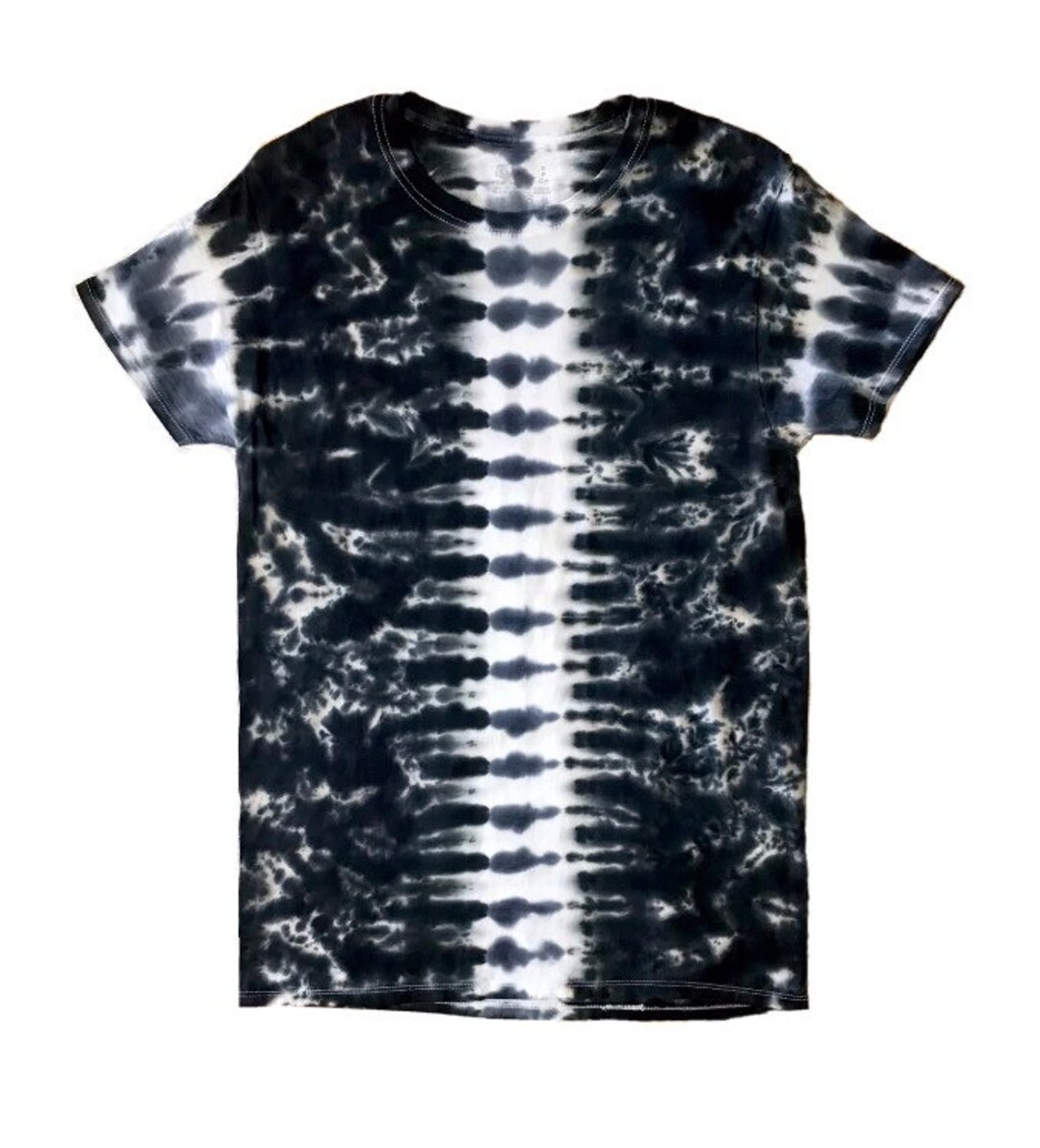 black and white tie dye