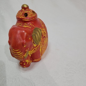 brûle-encens éléphant d'Asie vintage
