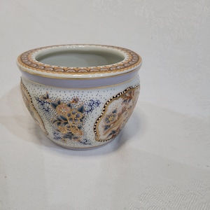 Vintage Chinese enamel floral cloisonne bowl