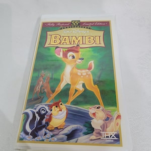 Vintage 55th Anniversary Limited Edition of Walt Disney&#39;s Bambi vhs tape