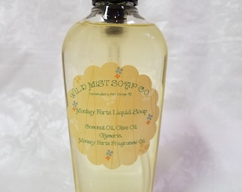 Hand crafted natural liquid soap/body wash