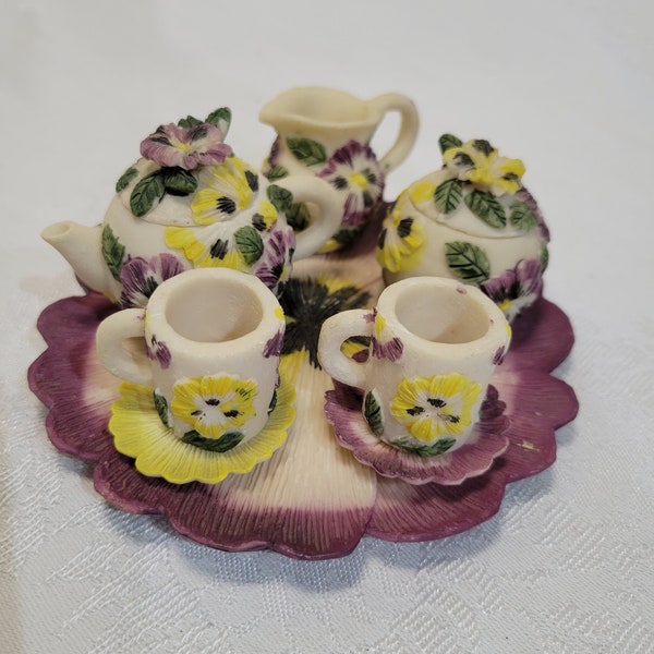 Miniature Tea Set Etsy