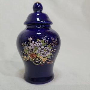 Vintage Cobalt Blue Ginger Jar vonPrice Produktes, hergestellt in Taiwan ROC