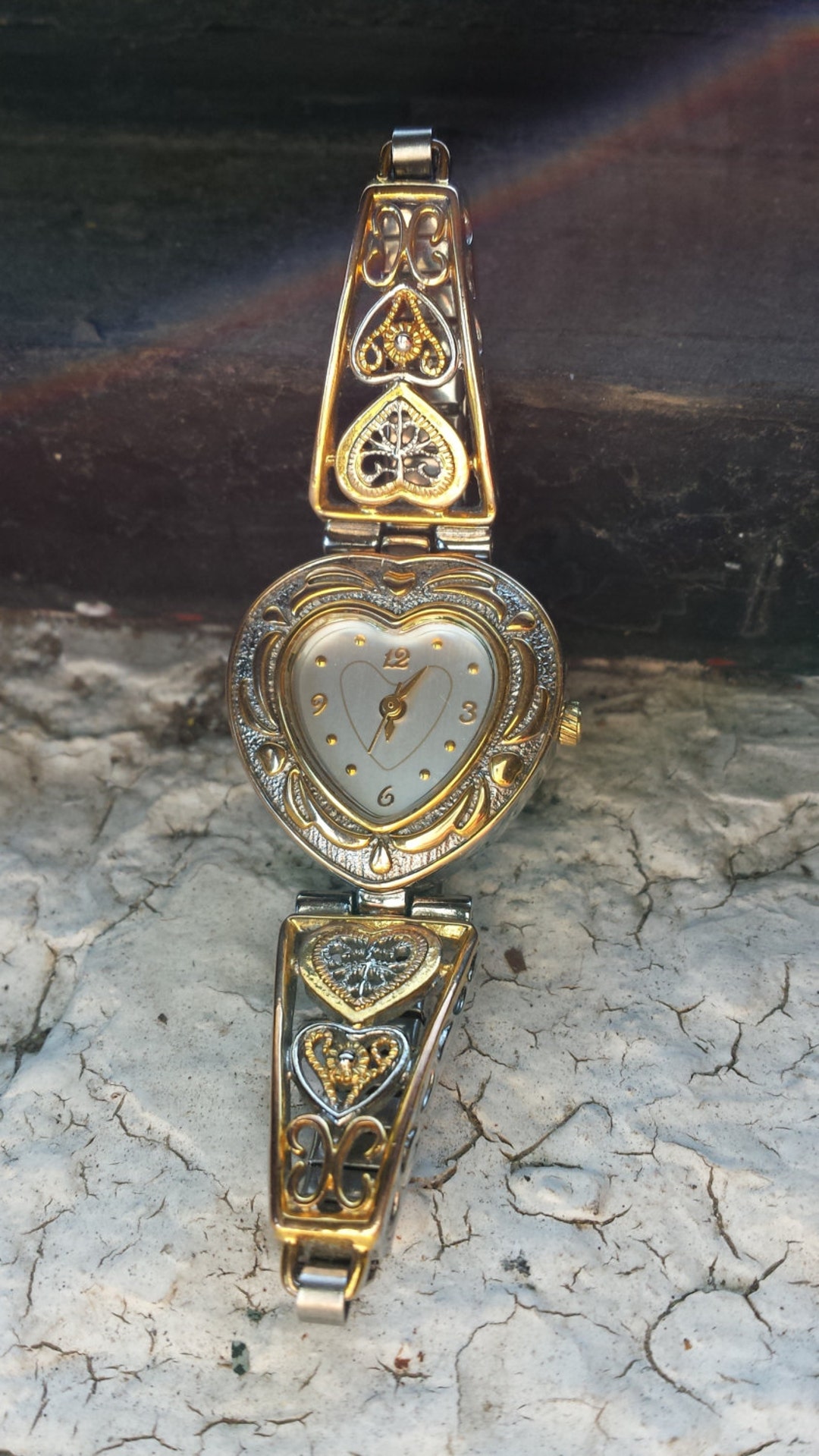 Vintage Fada Bezel Heart Shaped Watch Norway