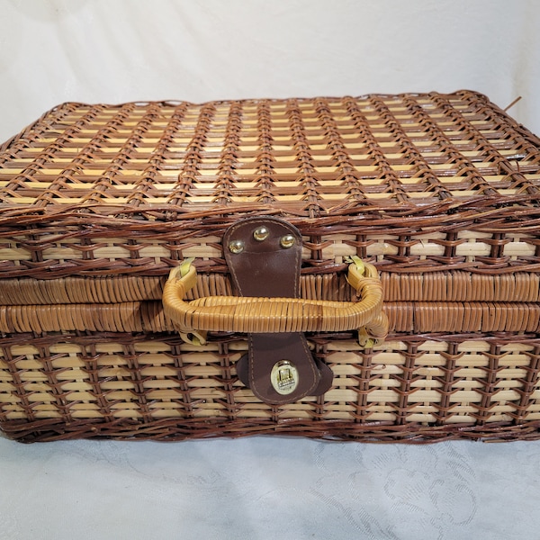 Wicker Picnic Basket Etsy