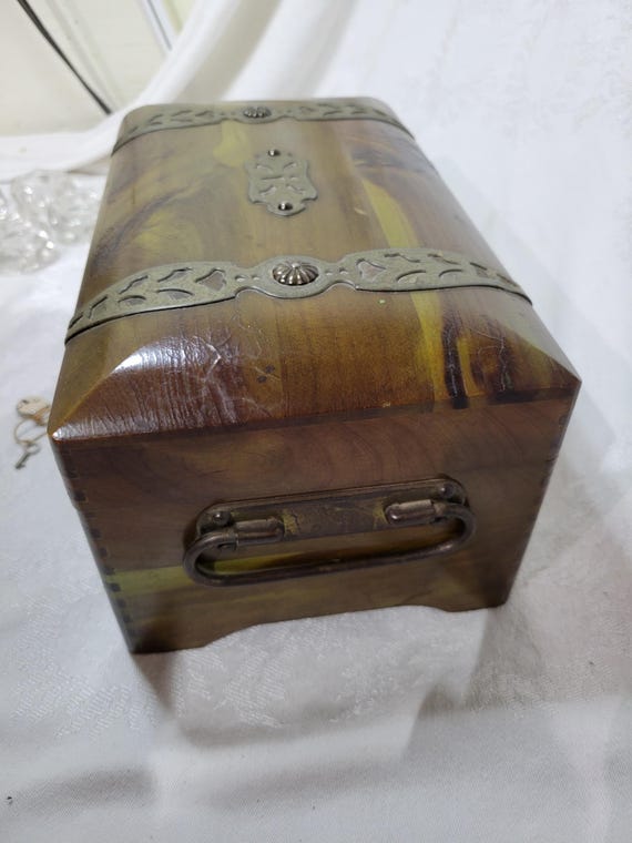 Wooden Pirate Jewelry Storage Box With Lock Rectangular Vintage Treasure Chest for Home Decoration from Storage Boxes & Bins - price 99.5 Wooden Pirate Jewelry Storage Box With Lock Rectangular Vintage Treasure Chest for Home Decoration from Storage Boxes & Bins - price 99.5