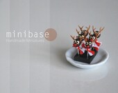 Christmas Deer Cake Pops, 1:12 Scale Dollhouse Miniature - MADE TO ORDER