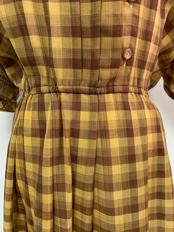 Fabulous 1970s Japanese Vintage Checkered Pattern… - image 9