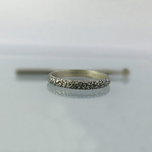 Modern diamond ring, Diamond engagement ring, Alternative wedding ring set, Oxidized ring, Modern engagement ring, Unique wedding ring set image 3