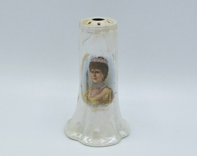 Rare Antique Hat Pin Holder Porcelain English Queen Mary Victorian Etsy