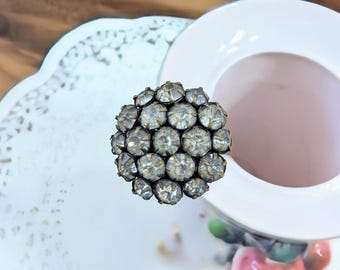 Antique- Hat- Pin- Rhinestone - Gift - Her- Victorian -Edwardian- Art Nouveau- Jewelry-  Collector- Lover- Shabby Chic- Unique- Rare