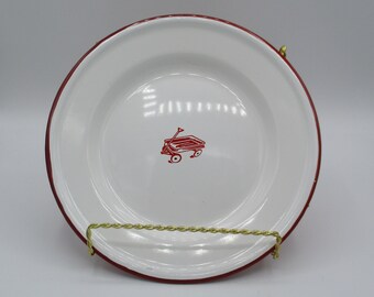 Golden Rabbit Enamelware Elephant Pattern Child Dinner Set