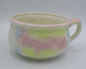 Antique- Vintage-  Baby- Planter- Blue , Pink, Yellow  White- Baby Shower- Décor-Nursery- Repurpose- Kitsch- Mid Century- Unisex- Boy- Girl