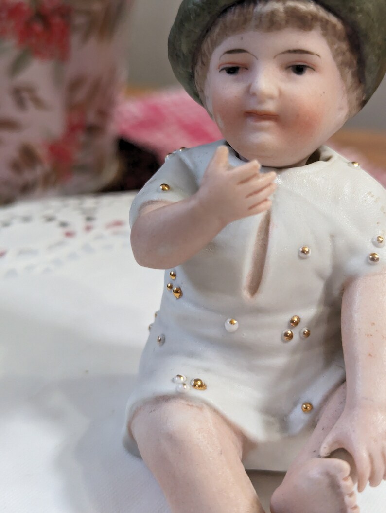 Kitsch German Antique- Nodder- Victorian- Edwardian- Young- Boy- Bisque- European ...
