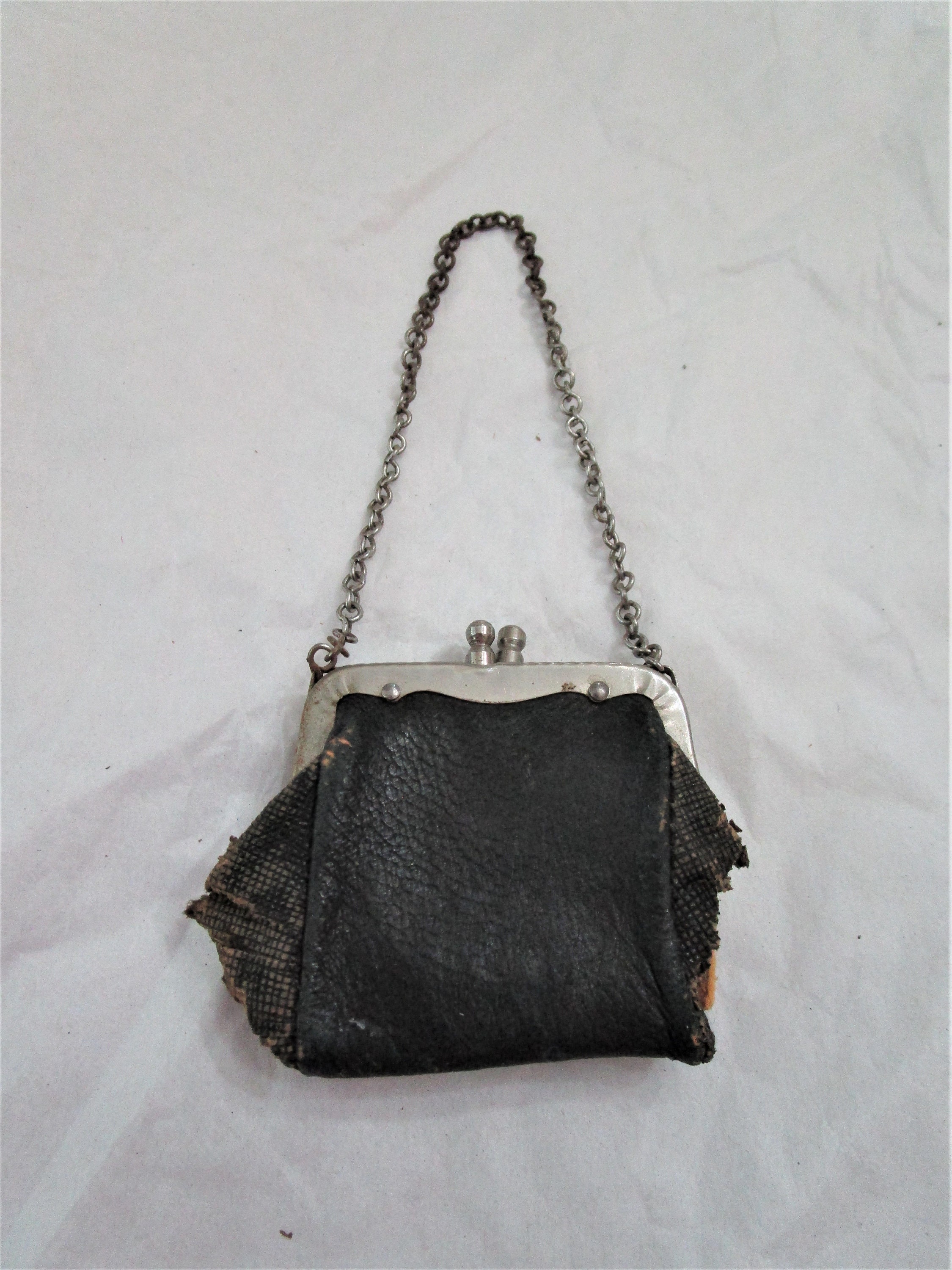 Accessoire pour Poupée Ancienne - Sac Miniature en Cuir | UK