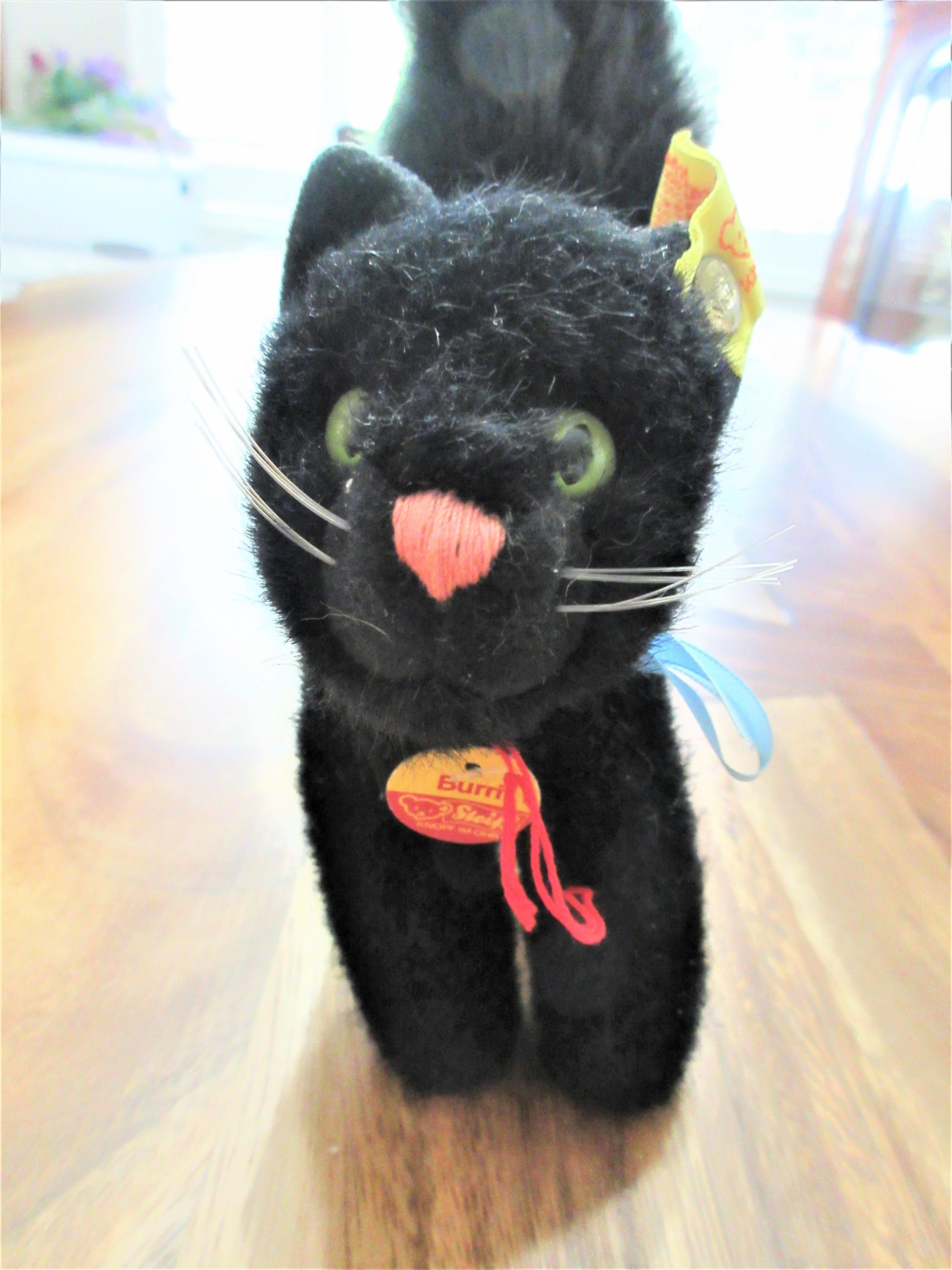 Cat- Steiff- Vintage- Antique - Black- Halloween- Rare- Animal