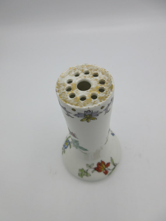 Antique - French- Hat Pin-  Holder- Porcelain- Li… - image 3