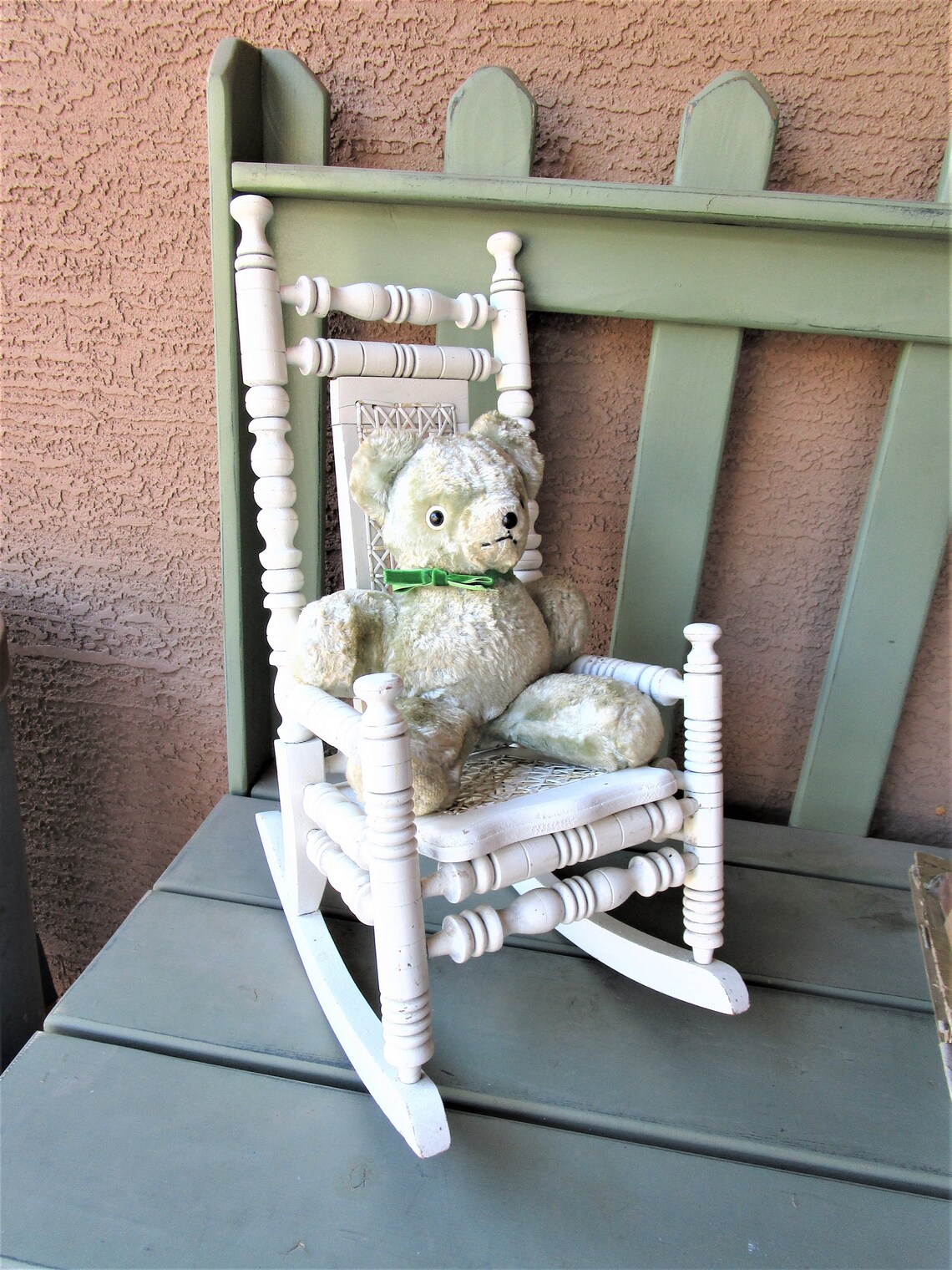 Vintage Teddy Bear Antique 1940-50’s Musical Well - Etsy