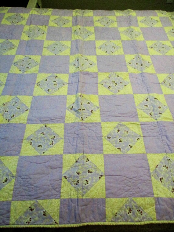 lavender baby quilt