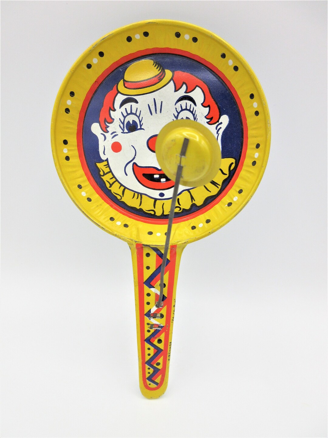 Vintage Halloween Noise Maker Scary Clown Tin Toy Etsy