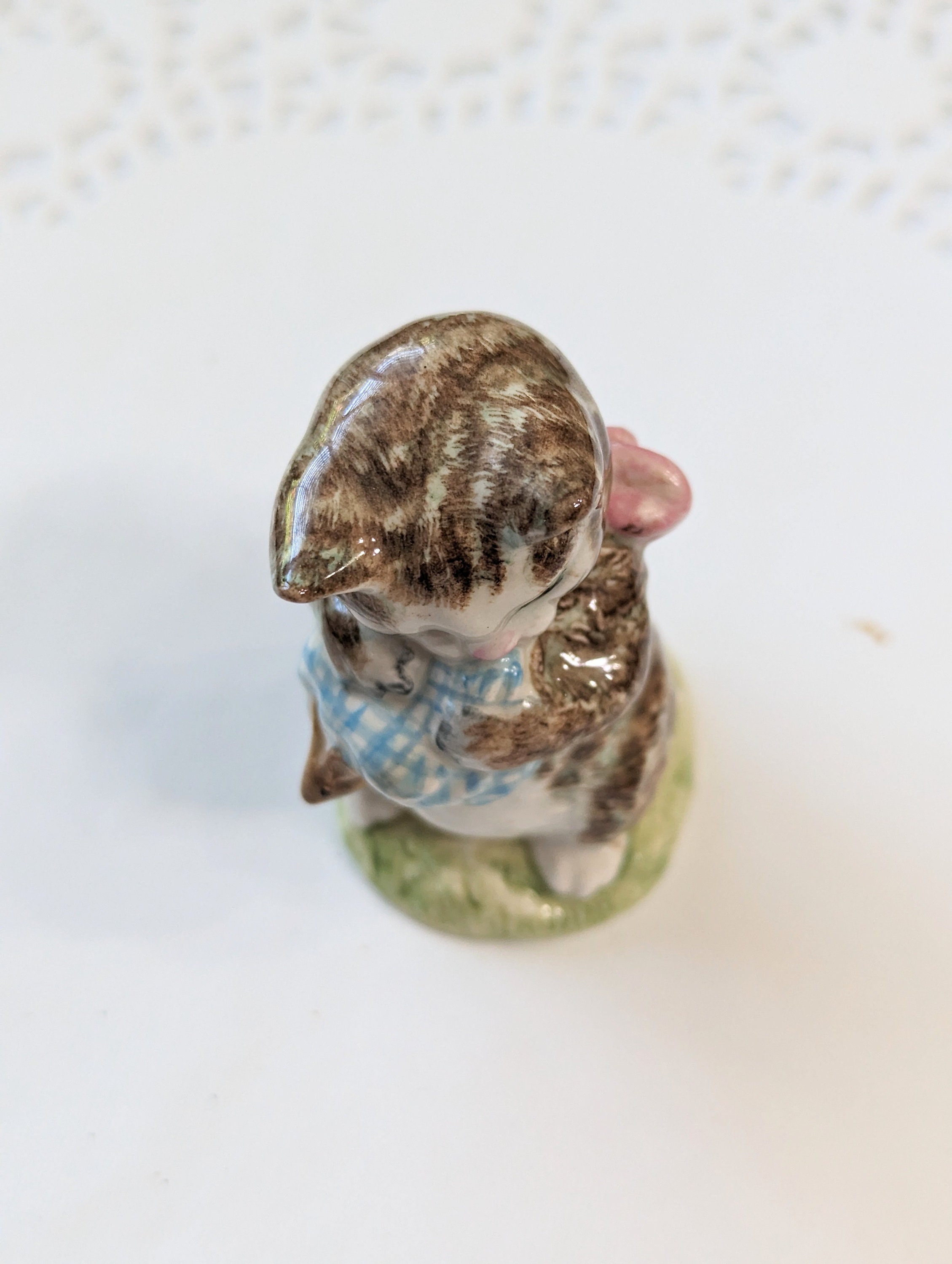 Antique -beatrix Potter- Miss Moppet - Cat- Rare- Beswick -england