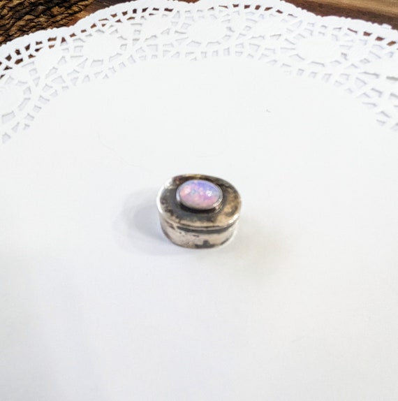 Vintage- Sterling Silver - Opal- Ring - Box -Jewe… - image 9