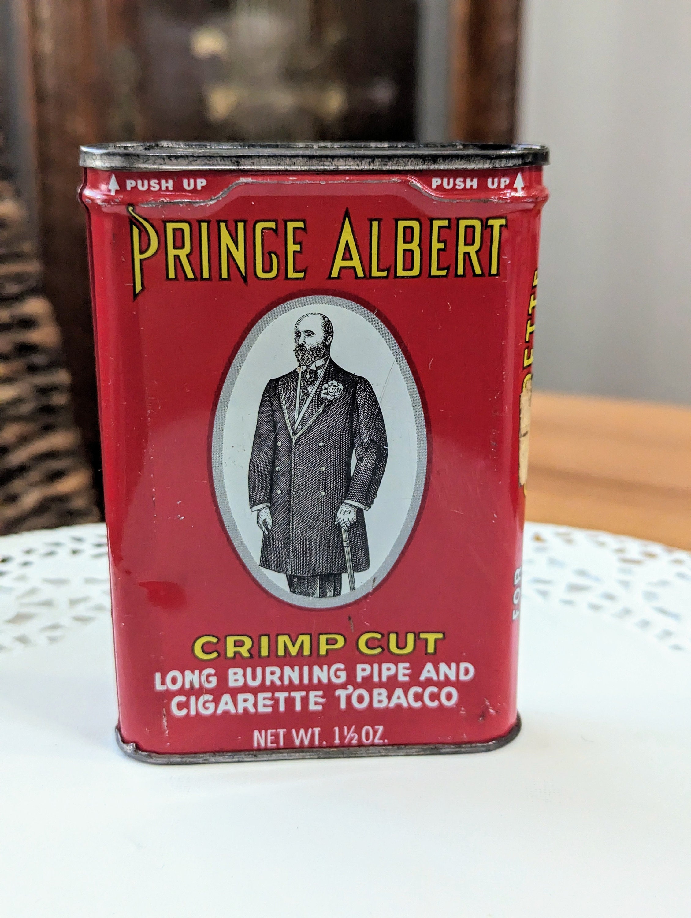 Antique- Vintage- Tobacciana- Tin- Prince Albert- Advertising- Man Cave-  Collector- Pipe- Cigarette- R J Reynolds