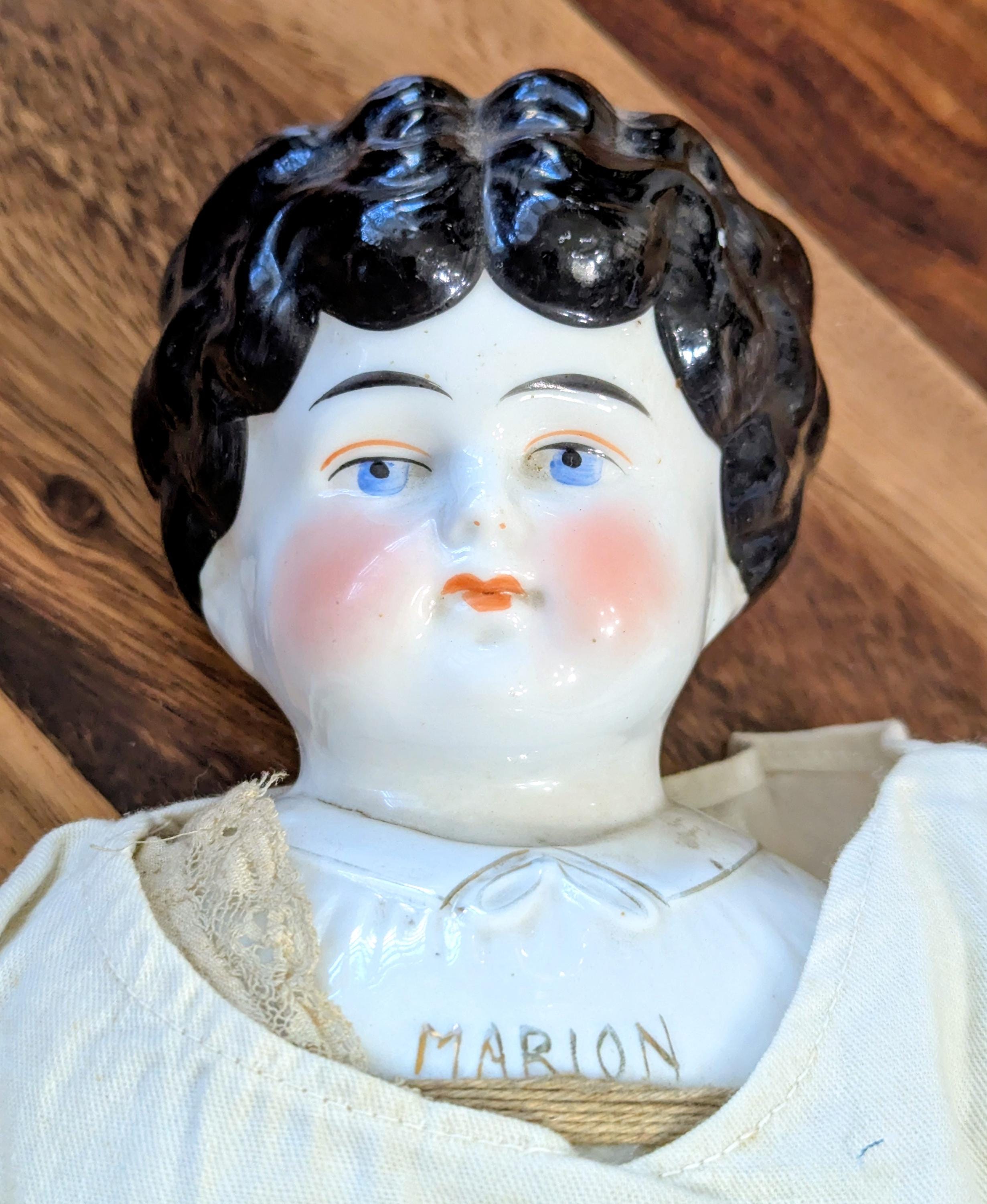 Rare- Antique- Doll- Marion- China- Head- 22 Inch- 1880s
