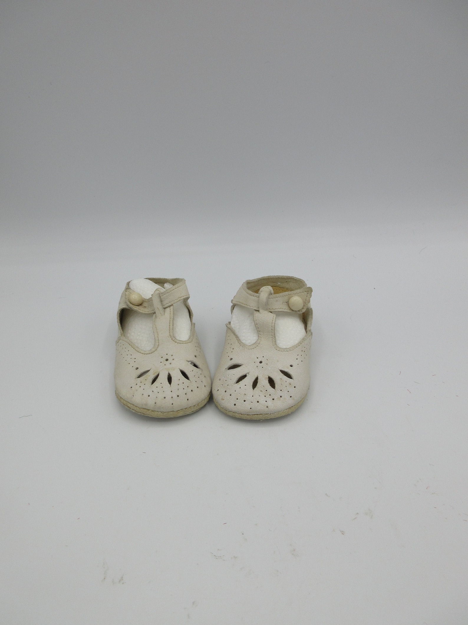 Antique Baby Doll Shoes Leather White Mary Janes Baby | Etsy
