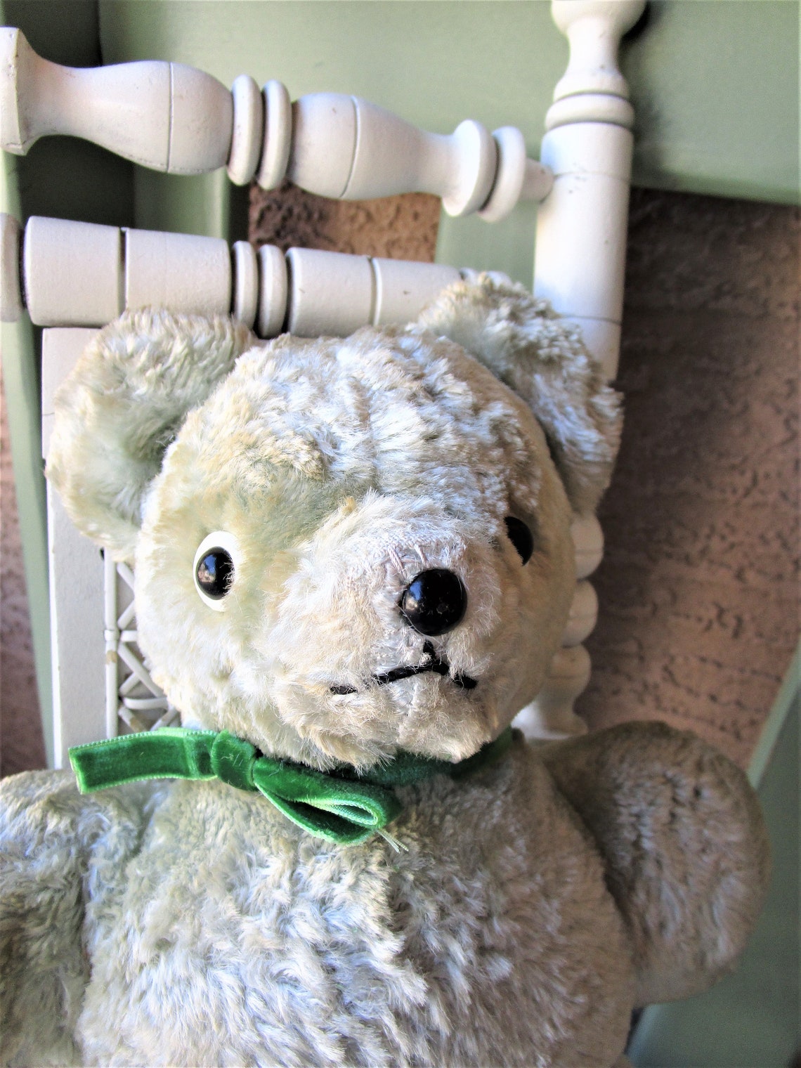 Vintage Teddy Bear Antique 1940-50’s Musical Well - Etsy