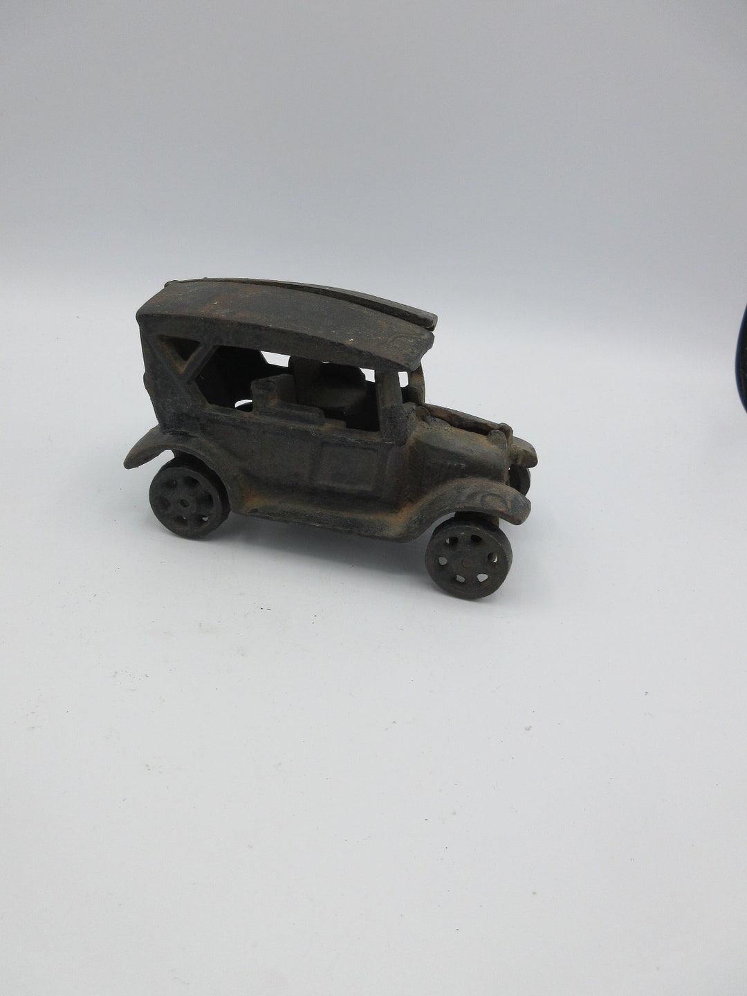 Antique Toy Vintage Cast Iron Die Cast Model T Ford Primitive Toy