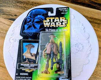 1996- Kenner- Disney- Hasbro- Star Wars- IOP- Momaw Nadon- Hammerhead- The Power of the Force-Collector- Toy- Original Package- Sealed