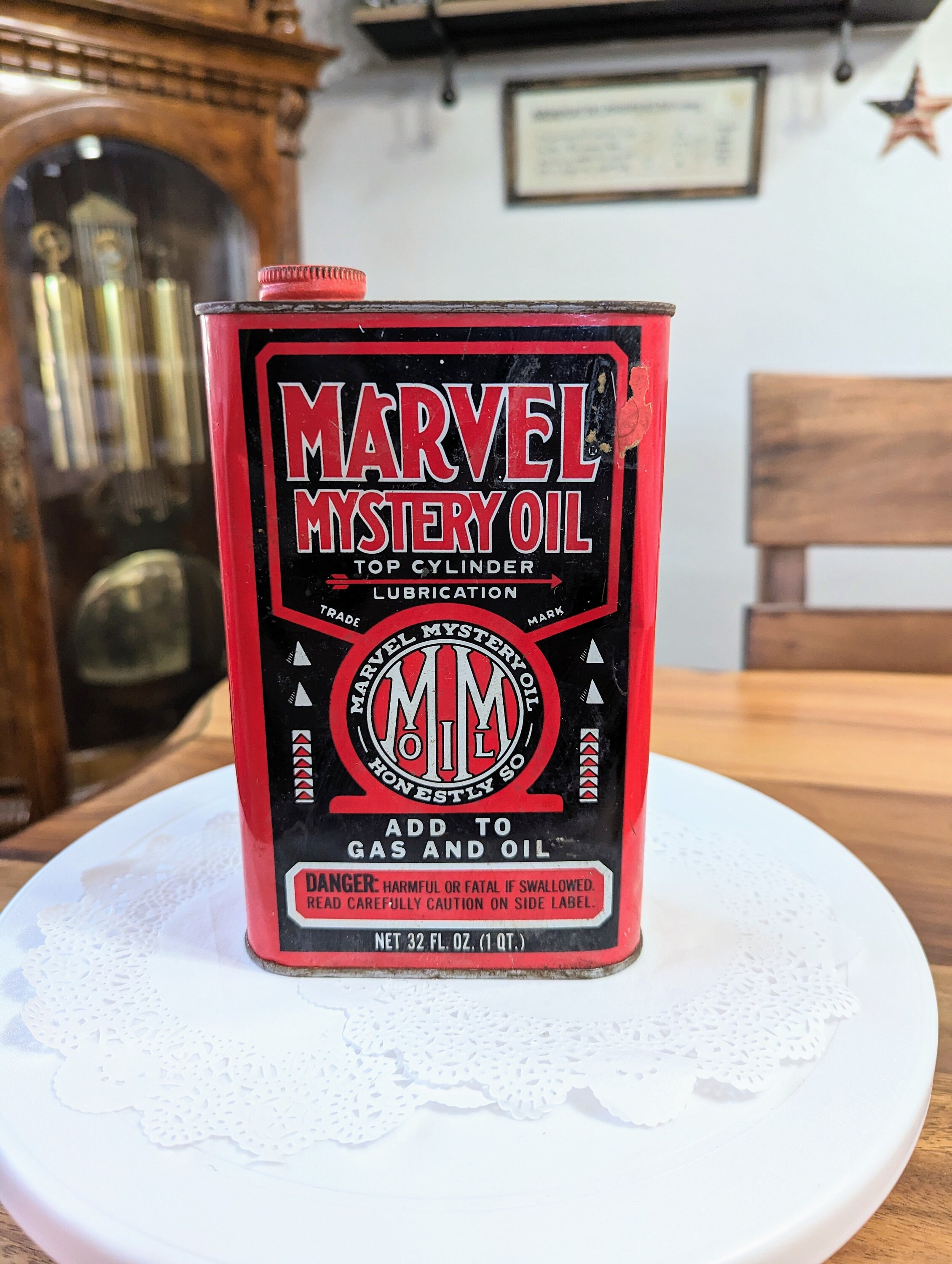 Rare- Vintage - Tin- Antique- 1940s- Man Cave- Décor- Automotive