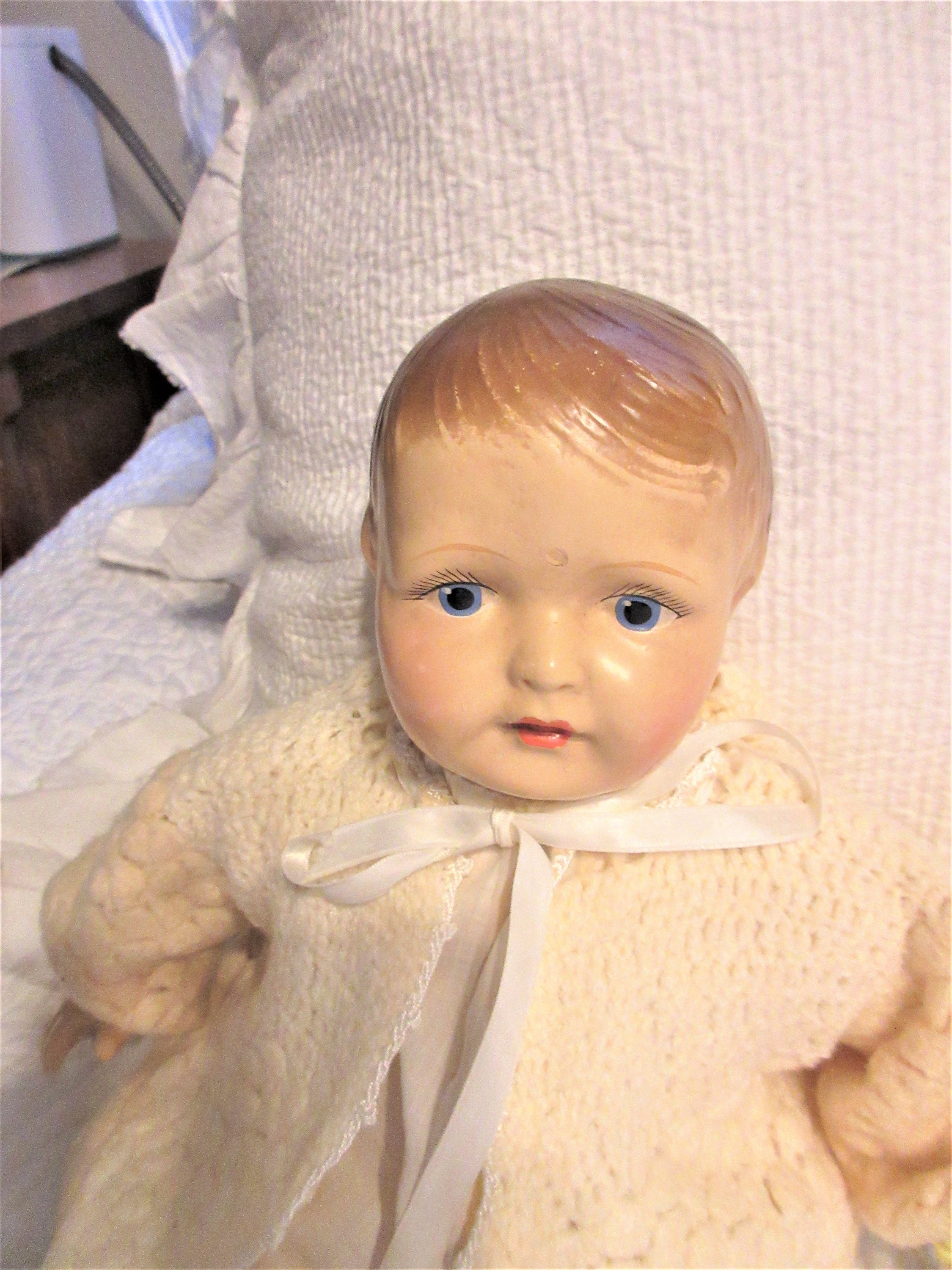 Rare -antique -doll- Composition- 1920- Unmarked- Lover
