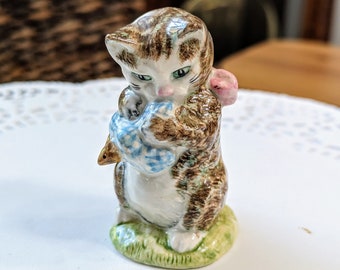 Antique -beatrix Potter- Miss Moppet - Cat- Rare- Beswick -england