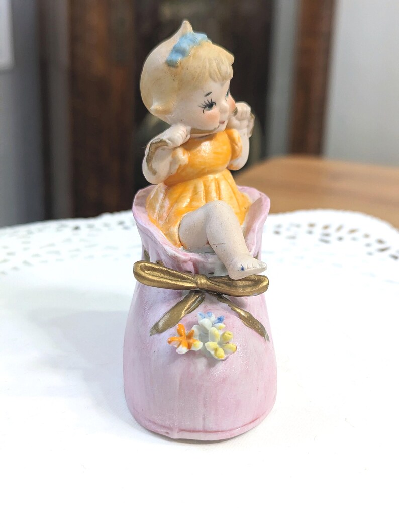 Kitsch German Rare- Antique -baby- Shoe- Bisque- Figurine- 1920- 1930- Kitsch- Shower ...