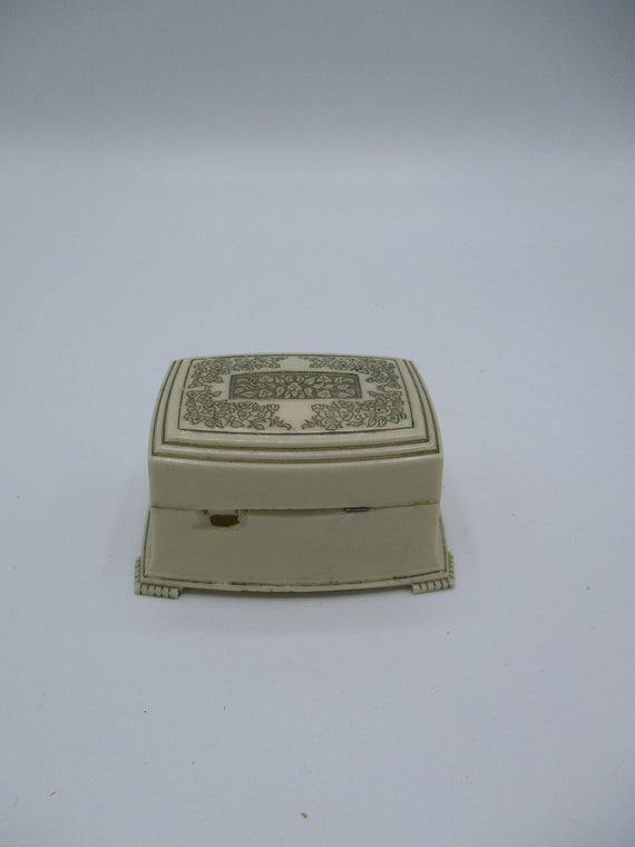 Antique Ring Box Art Deco Gift for Her Engagemen… Gem