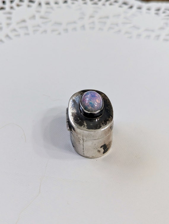 Vintage- Sterling Silver - Opal- Ring - Box -Jewe… - image 6
