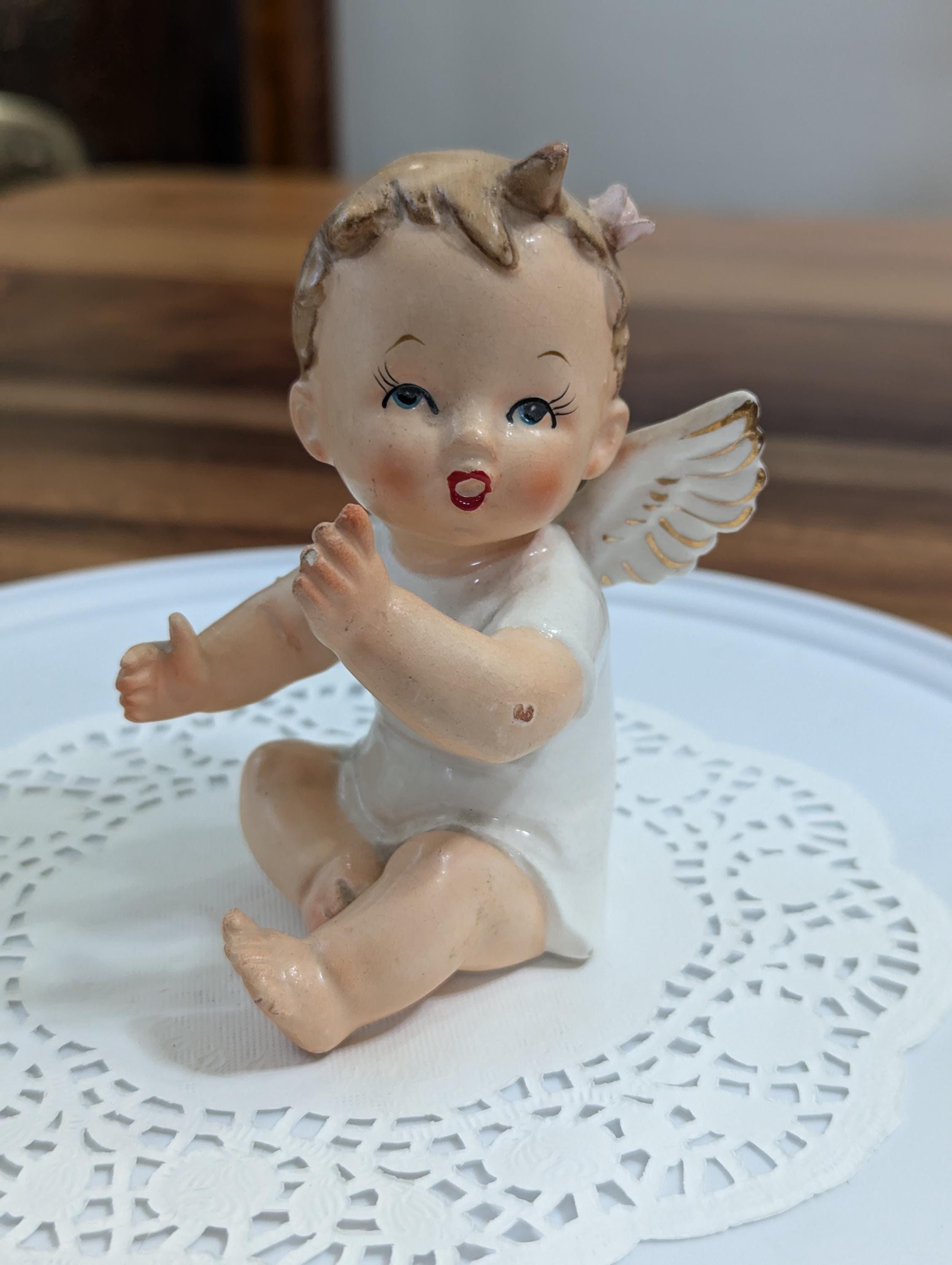 Rare- Vintage- Antique- Baby- Angel- Wales- Japan- Girl- Kitsch